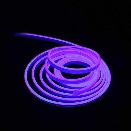 Flexible Silicone Neon-Like LED Strip - 5 Meter - Blue - LEDs
