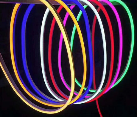 Flexible Silicone Neon-Like RGB LED Strip - 5 Meter - LEDs