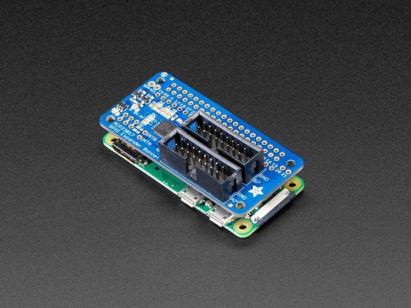 GPIO Expander Bonnet - 16 Additional I/O over I2C (ID:4132) - Accessories and Breakout Boards