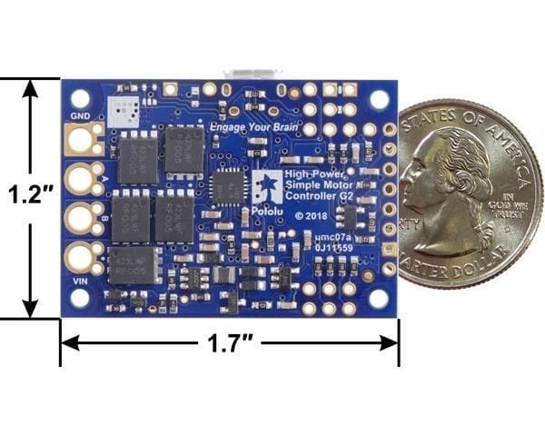 High-Power Simple Motor Controller G2 24V19 - Motion Controllers