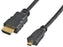 High Speed 4K UHD HDMI Lead Male to Micro D Male 1m - Black - Raspberry Pi