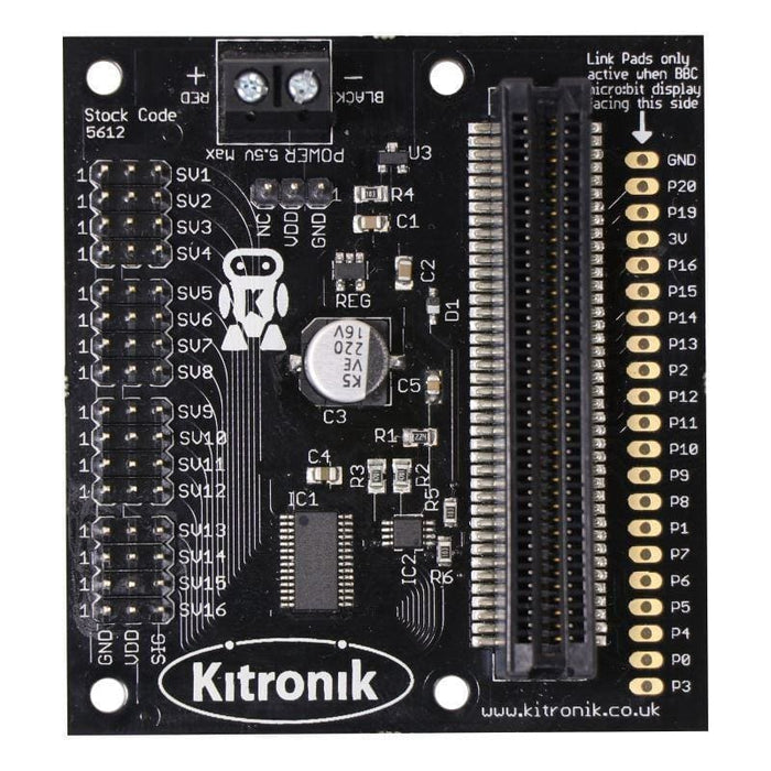 Kitronik 16 Servo Driver Board For The Bbc Micro:bit - Motion Controllers