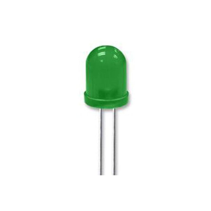 Led Green - 10Mm Through-Hole Diffused Lens - Leds