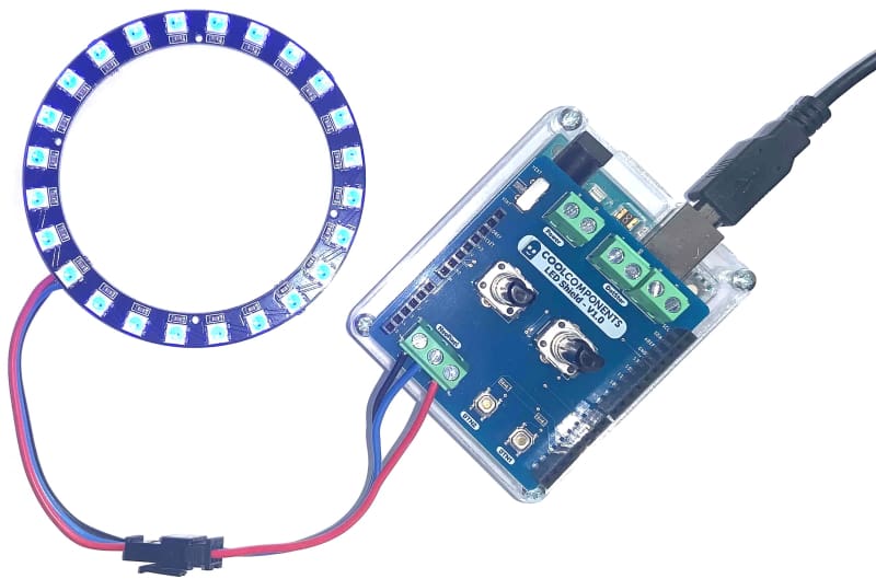 LED Shield - Compatible with Arduino Uno - LEDs