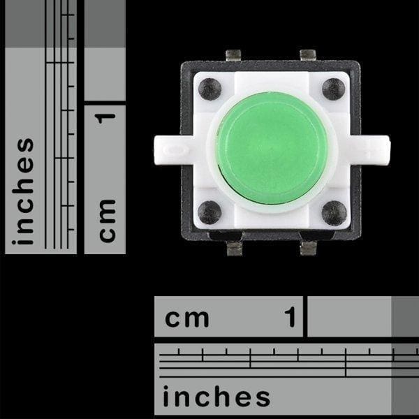 Led Tactile Button - Green (Com-10440) - Leds