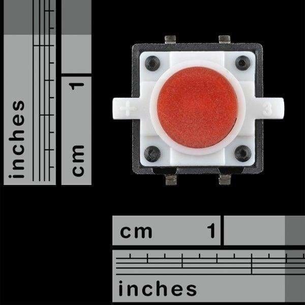 Led Tactile Button - Red (Com-10442) - Leds