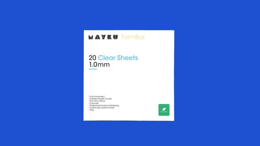 Mayku Formbox - Clear Sheets (1mm PETg) - Pack of 20 sheets - Component