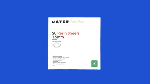 Mayku Formbox - Resin Sheets (1.5mm LDPE) - Pack of 20 sheets - Component