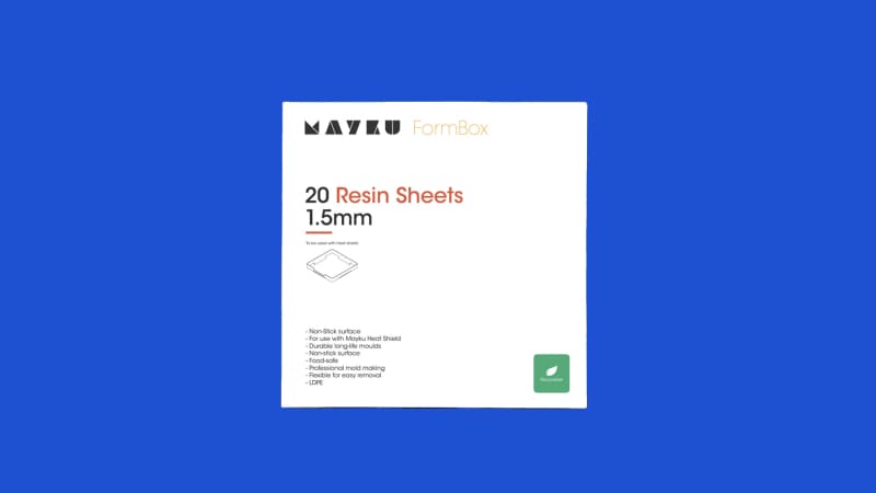 Mayku Formbox - Resin Sheets (1.5mm LDPE) - Pack of 20 sheets - Component