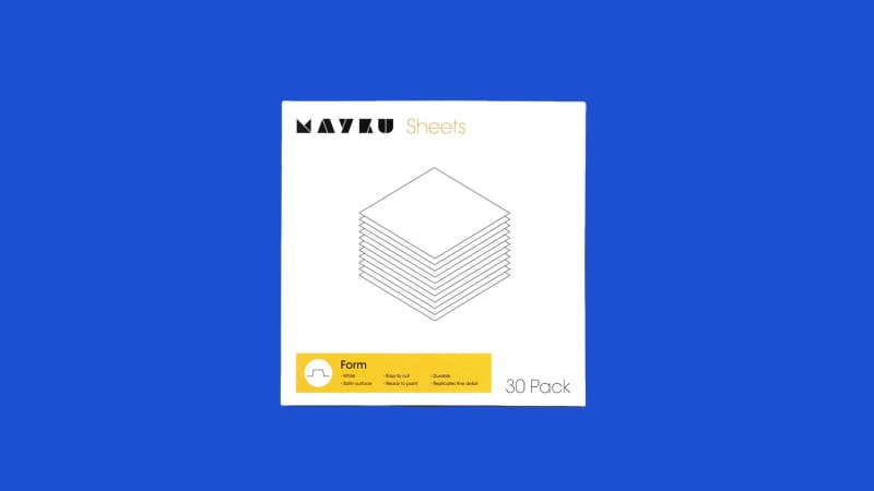 Mayku Formbox - Spare Form Sheets (Pack of 30 sheets) - 3D Printing