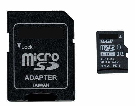 Micro Sd Memory Card 16Gb Class 10 With Adapter - Accessories And Breakout Boards