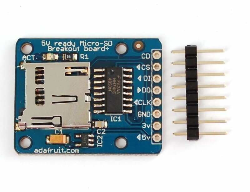 Microsd Breakout (Id: 254) - Breakout Boards