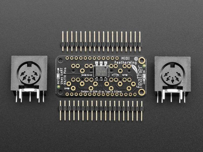 MIDI FeatherWing Kit - Component