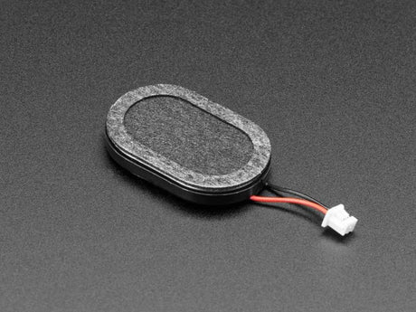 Mini Oval Speaker with Short Wires - 8 Ohm 1 Watt (ID:4227) - Audio