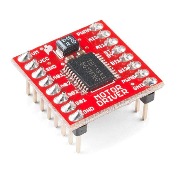Motor Driver - Dual TB6612FNG (with Headers) (ROB-13845) - Motion Controllers