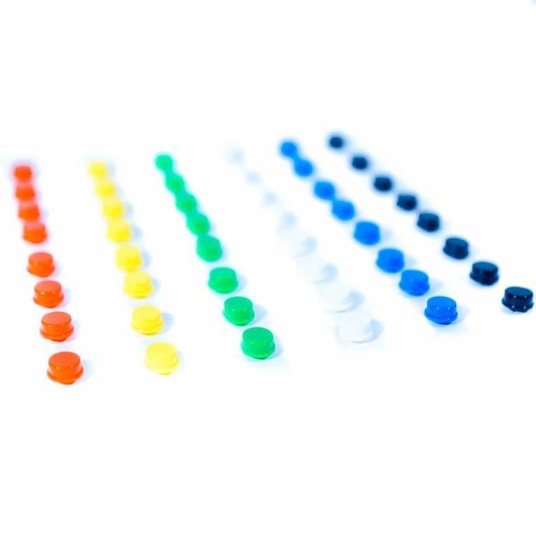 Multicolour Button Caps Pack For Makerbuino - Accessories And Breakout Boards