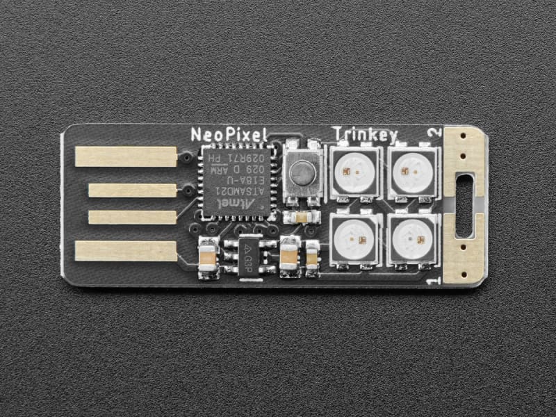 Neo Trinkey - SAMD21 USB Key with 4 NeoPixels - Component