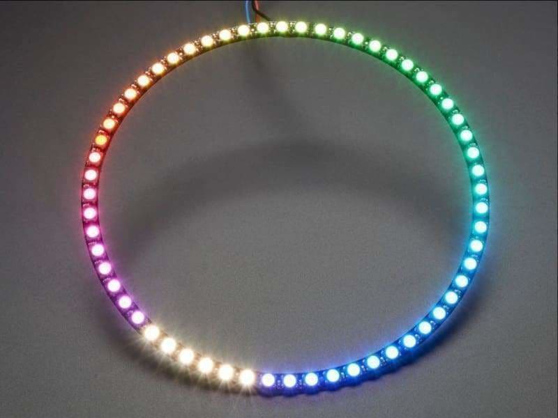 Neopixel 1/4 60 Ring - 5050 Rgbw Led W/ Integrated Drivers - Natural White - ~4500K (Id: 2874) - Leds