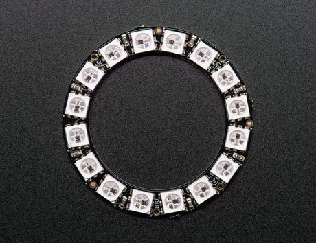 Neopixel Ring - 16 X Ws2812 5050 Rgb Led With Integrated Drivers (Id: 1463) - Leds