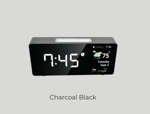 Oboo Smart Clock - Charcoal Black - Smart Home