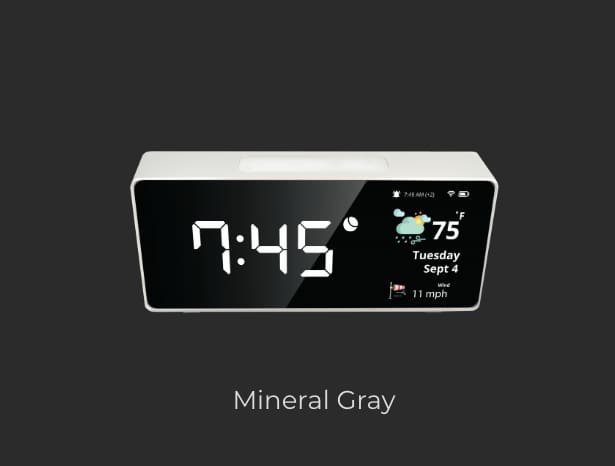 Oboo Smart Clock - Mineral Grey - Smart Home