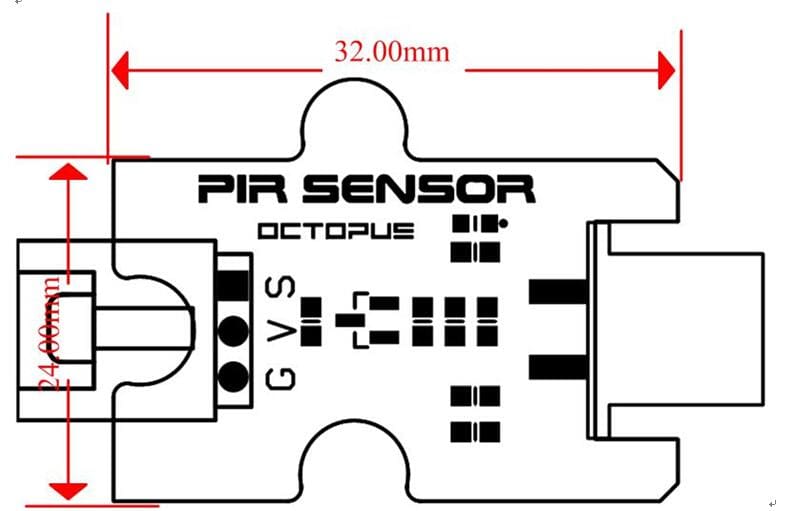 Octopus PIR Sensor - Component