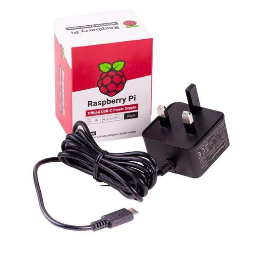 Official Raspberry Pi 4 USB-C PSU UK - Black - Raspberry Pi