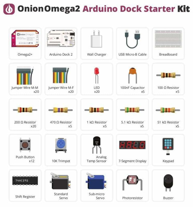 Omega2 Arduino Starter Kit - Kits