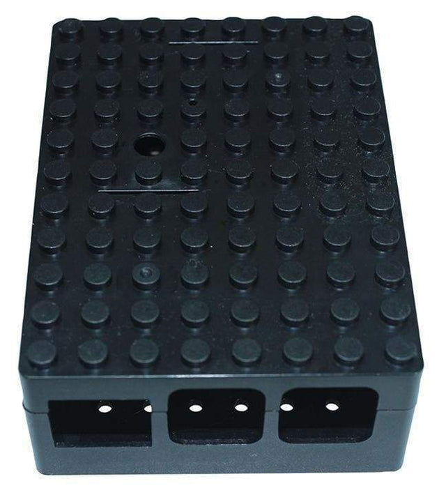 Pi-Blox Lego® Compatible Case For Raspberry Pi + Pi Camera - Black - Boxes