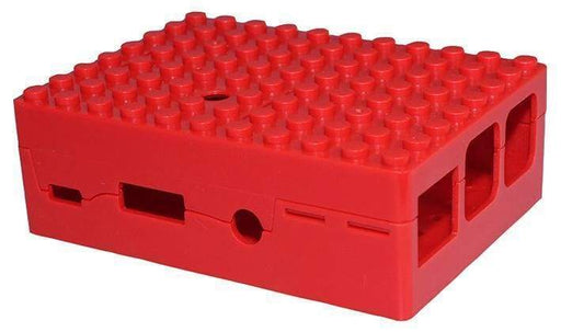 Pi-Blox Lego® Compatible Case For Raspberry Pi + Pi Camera - Red - Boxes