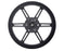 Pololu Multi-Hub Wheel W/inserts For 3Mm And 4Mm Shafts - 80×10Mm Black 2-Pack - Wheel