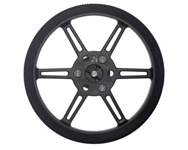Pololu Multi-Hub Wheel W/inserts For 3Mm And 4Mm Shafts - 80×10Mm Black 2-Pack - Wheel