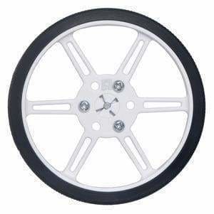 Pololu Multi-Hub Wheel W/inserts For 3Mm And 4Mm Shafts - 80×10Mm White 2-Pack - Wheel