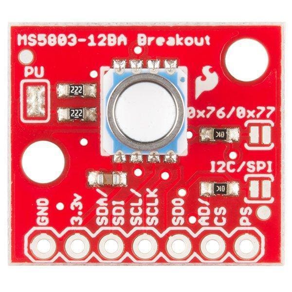 Pressure Sensor - Ms5803-14Ba Breakout (Sen-12909) - Temperature And Pressure