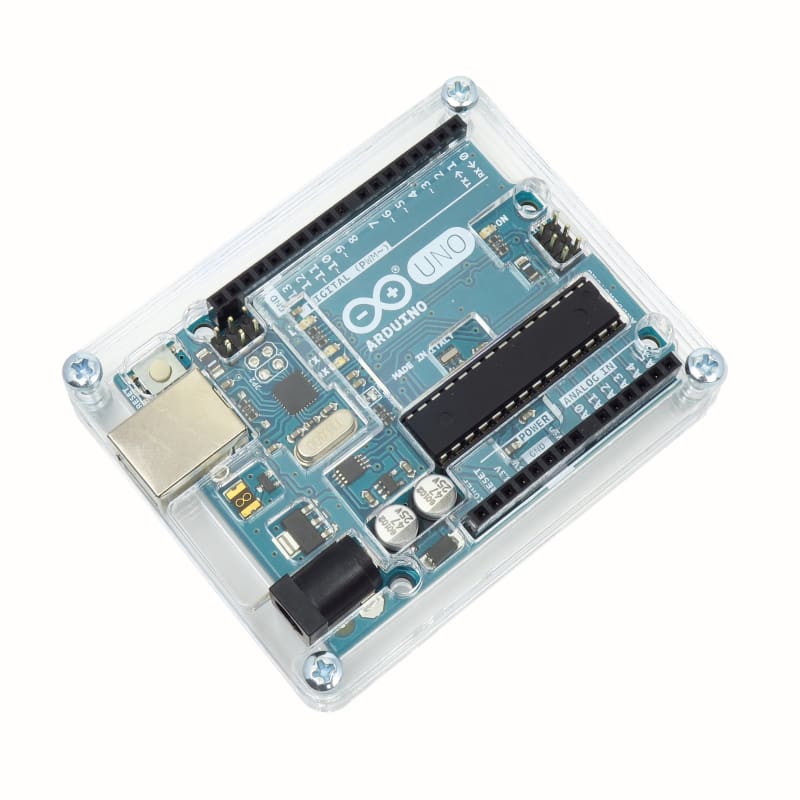 Protective Case for Arduino Uno Transparent Cool Components