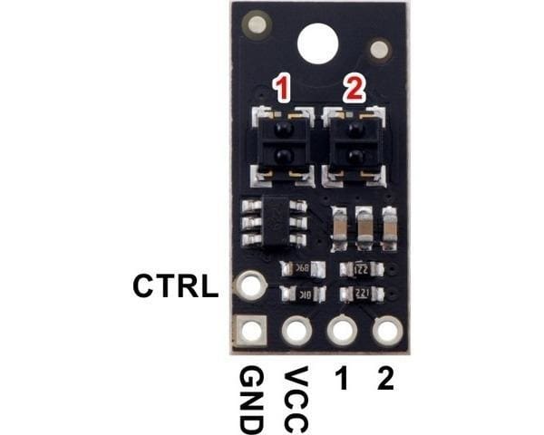 Qtrx-Hd-02Rc Reflectance Sensor Array: 2-Channel 4Mm Pitch Rc Output Low Current - Sensor