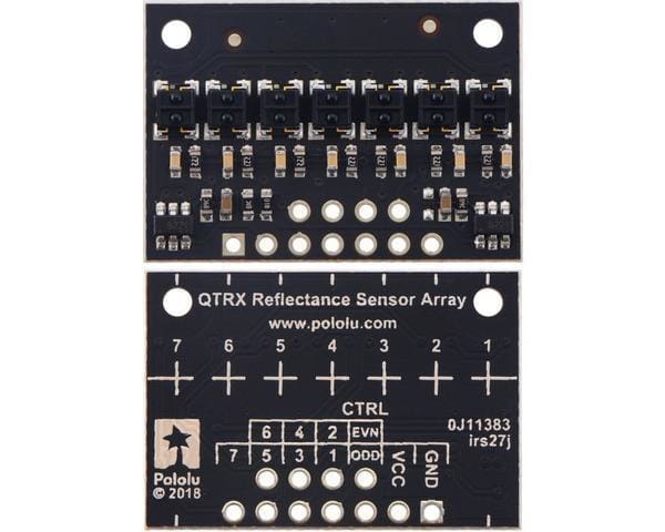 Qtrx-Hd-07Rc Reflectance Sensor Array: 7-Channel 4Mm Pitch Rc Output Low Current - Visible Light