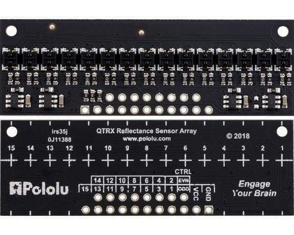 Qtrx-Hd-15A Reflectance Sensor Array: 15-Channel 4Mm Pitch Analog Output Low Current - Visible Light