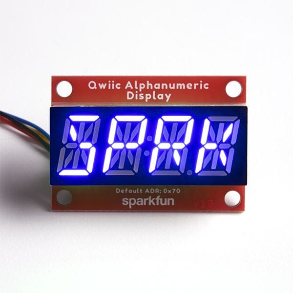 Qwiic Alphanumeric Display - Blue - Component