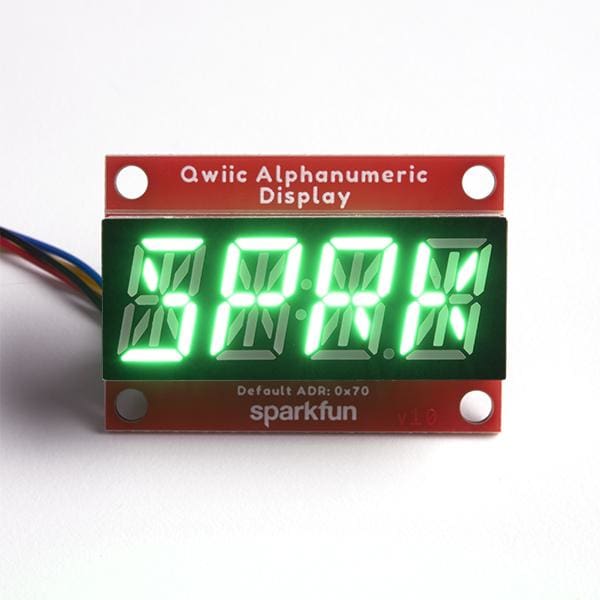Qwiic Alphanumeric Display - Green - Component