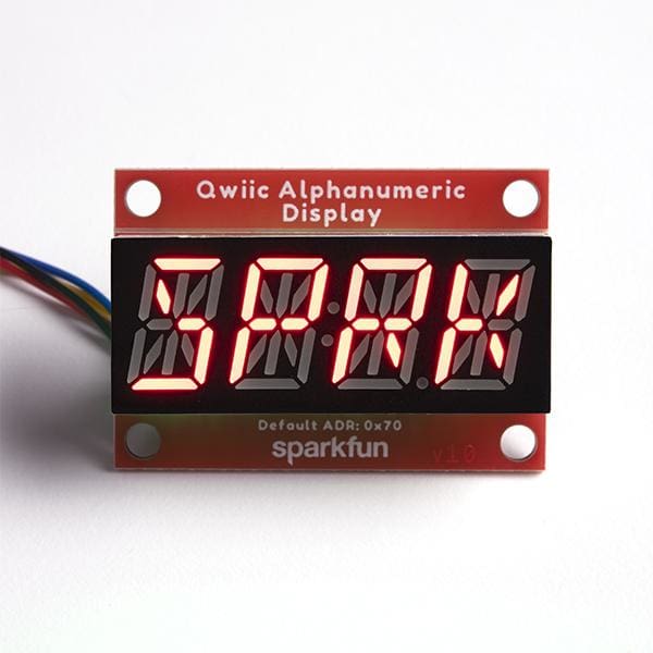 Qwiic Alphanumeric Display - Red - Component