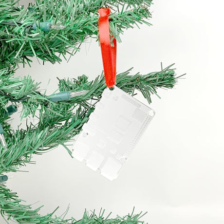 Raspberry Pi Inspired Christmas Decoration - Silver - Components