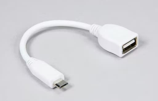 Raspberry Pi Zero 2 Micro USB plug to USB-A socket Adapter - Component
