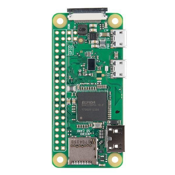 Raspberry Pi Zero W Microcontroller Development Board; Bluetooth 4.1; 1GHz  single-core CPU; 512MB RAM; Mini HDMI and USB - Micro Center