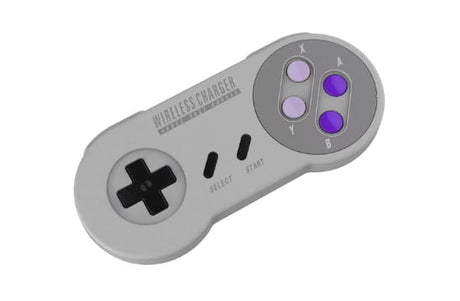 Retro Snes Classic Controller Style 10W Fast Wireless Charger Pad For Iphone X And Android Mobile Phone - Power