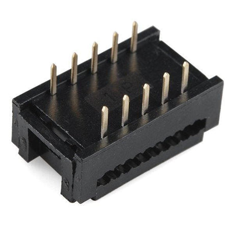 Ribbon Crimp Connector - Breadboard Friendly (2X5 Female) - Connectors