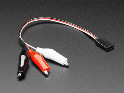Shrouded Servo to Alligator Clip Cable - 17cm long - Component