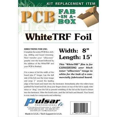 Silk Screen White Trf Foil - Pcb Fabrication