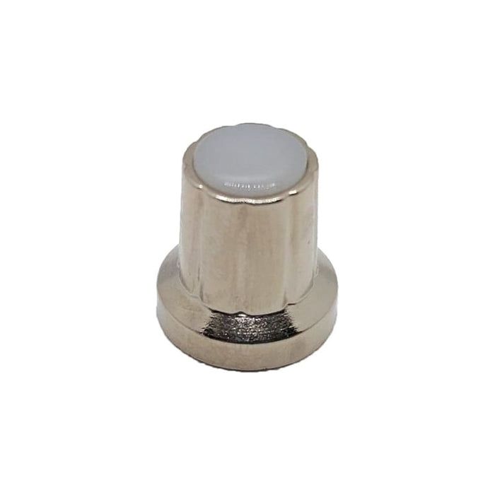 Small Aluminium Silver Potentiometer Knob with Transparent Centre - Component