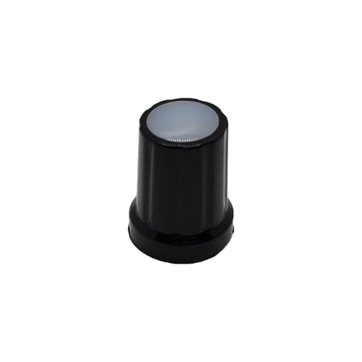 Small Black Potentiometer Knob with Transparent Centre - Component